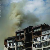 The devastation caused is clear to see